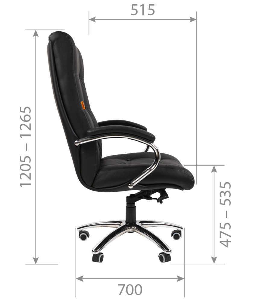 Габаритные размеры офисного кресла